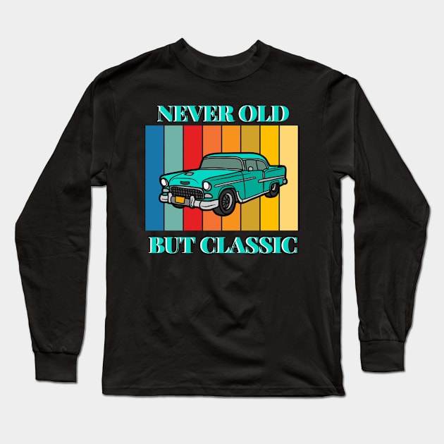 Vintage Car  Design Long Sleeve T-Shirt by TASKARAINK